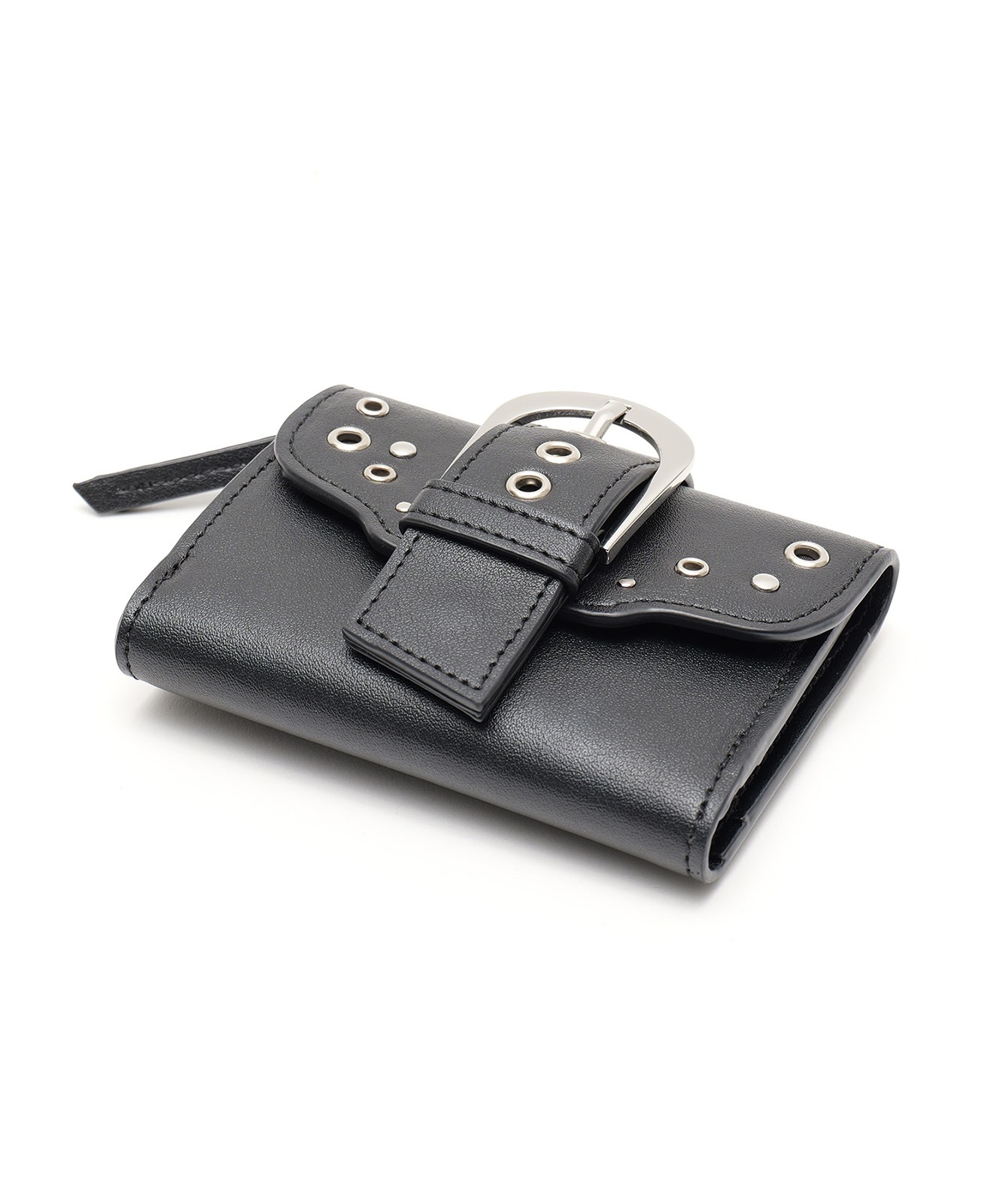 【DEVICE】 メタルバックル スタッズ ミニウォレット 三つ折り財布 コンパクト財布 Y2K ストリート メンズ レディース DPG26042 メンズ レディース ユニセックス おしゃれ 大容量 軽量 通学 通勤 韓国ストリート DPG26042