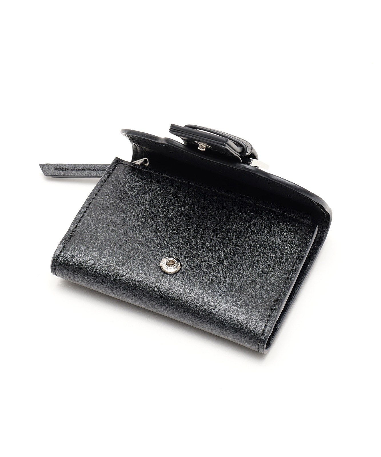 【DEVICE】 メタルバックル スタッズ ミニウォレット 三つ折り財布 コンパクト財布 Y2K ストリート メンズ レディース DPG26042 メンズ レディース ユニセックス おしゃれ 大容量 軽量 通学 通勤 韓国ストリート DPG26042