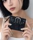 【DEVICE】 メタルバックル スタッズ ミニウォレット 三つ折り財布 コンパクト財布 Y2K ストリート メンズ レディース DPG26042 メンズ レディース ユニセックス おしゃれ 大容量 軽量 通学 通勤 韓国ストリート DPG26042