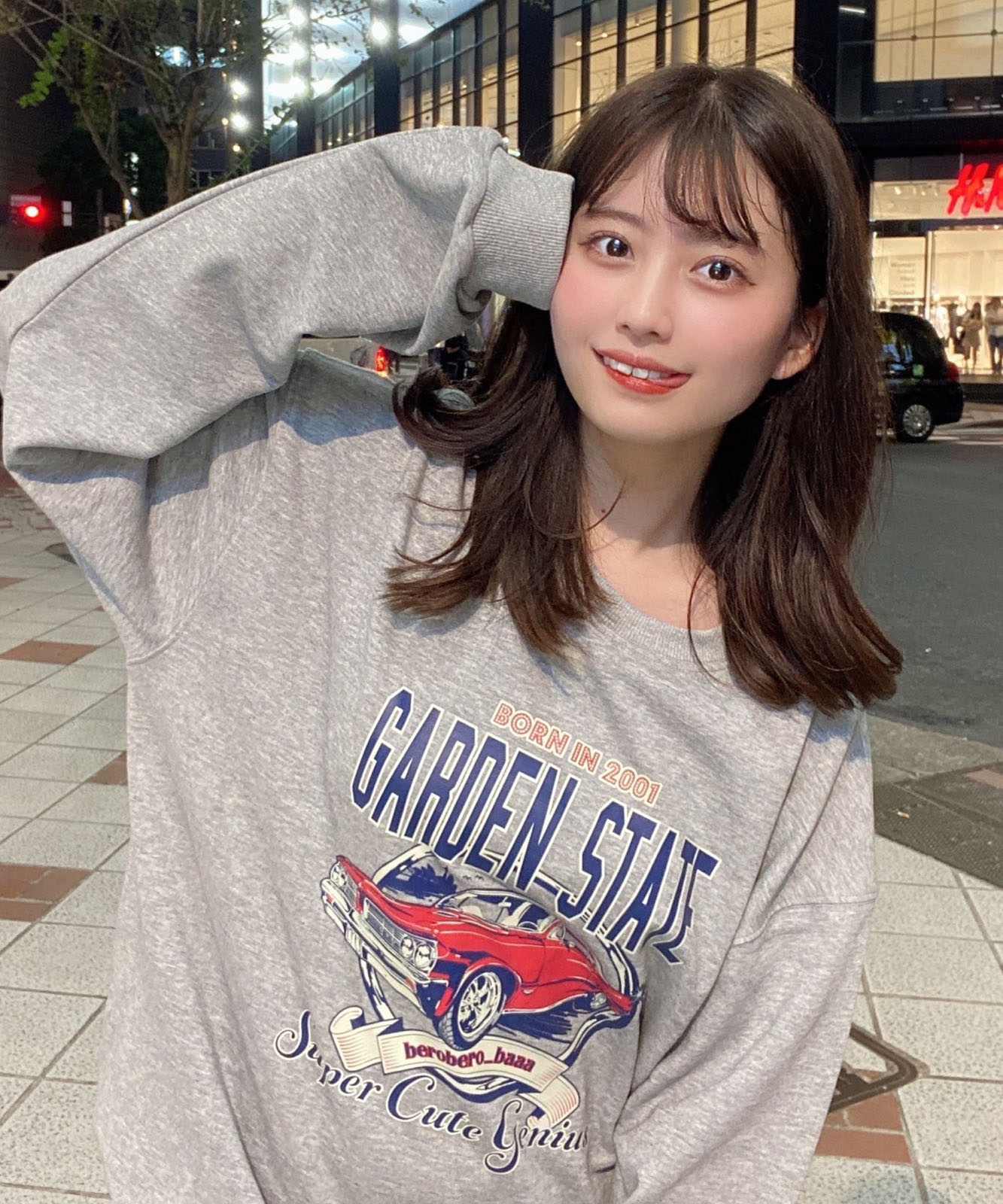 ルーズグラフィックプリント スウェット トレーナー メンズ レディース 秋服 冬服
