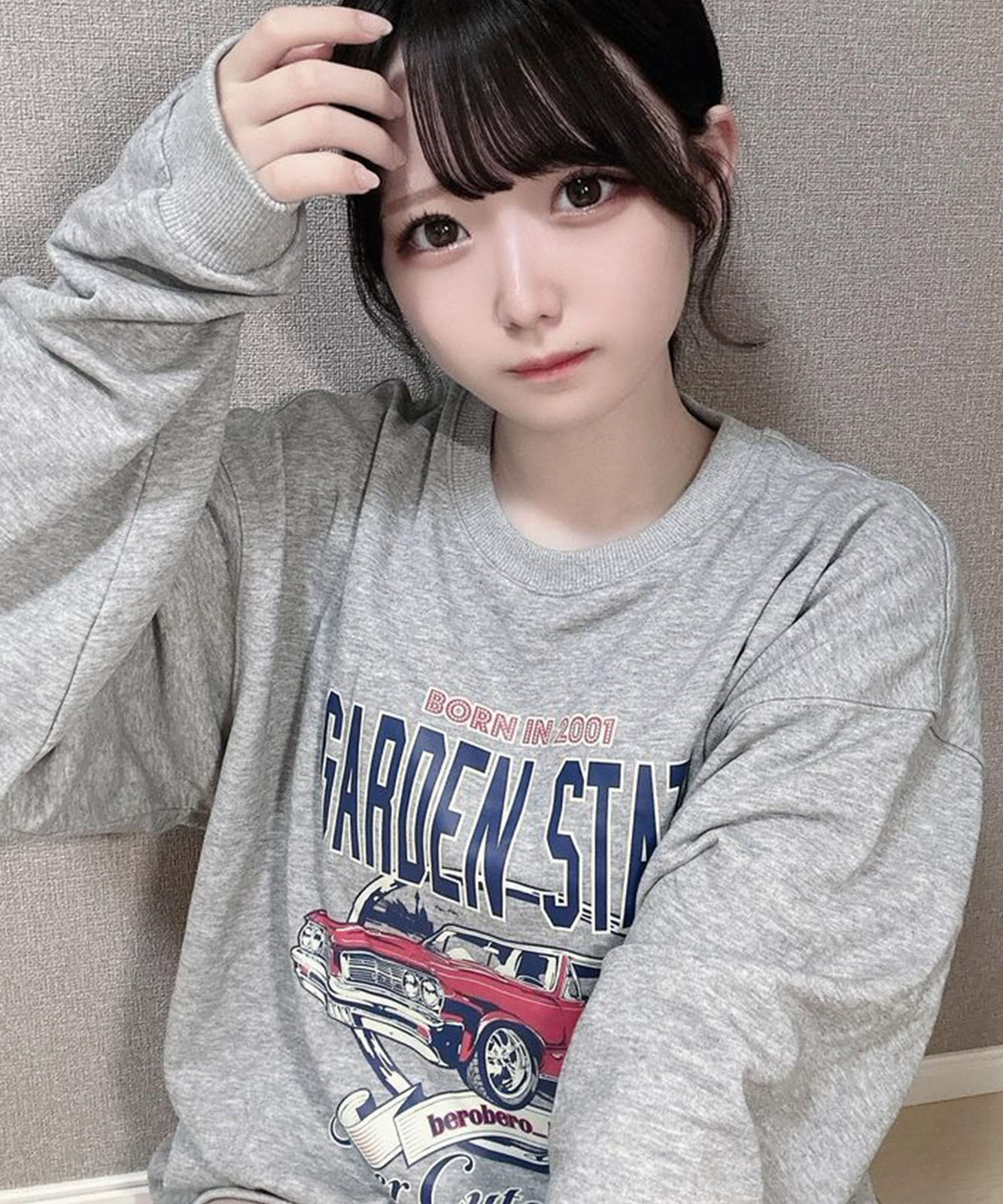 ルーズグラフィックプリント スウェット トレーナー メンズ レディース 秋服 冬服