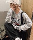 ルーズグラフィックプリント スウェット トレーナー メンズ レディース 秋服 冬服