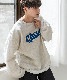 DEVICE select 韓国風ビッグシルエット カレッジロゴ フーディースウェット＆トレーナー メンズ レディース ユニセックス