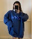 DEVICE select 韓国風ビッグシルエット カレッジロゴ フーディースウェット＆トレーナー メンズ レディース ユニセックス