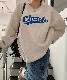 DEVICE select 韓国風ビッグシルエット カレッジロゴ フーディースウェット＆トレーナー メンズ レディース ユニセックス