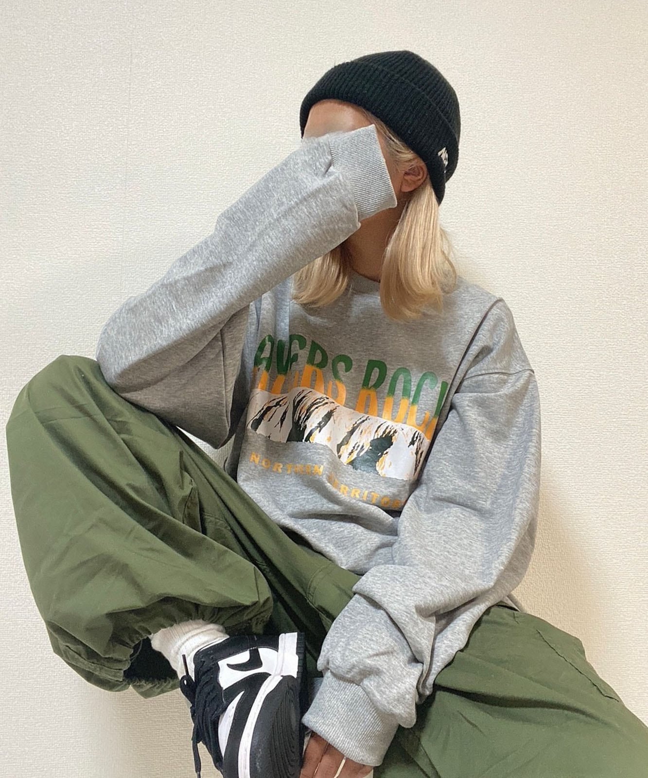 ルーズグラフィックプリント スウェット トレーナー メンズ レディース 秋服 冬服