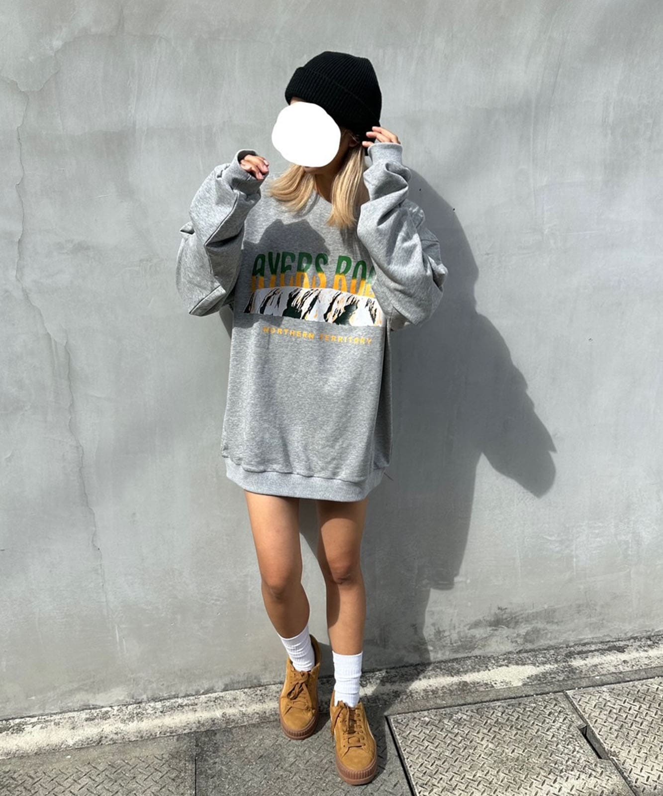 ルーズグラフィックプリント スウェット トレーナー メンズ レディース 秋服 冬服