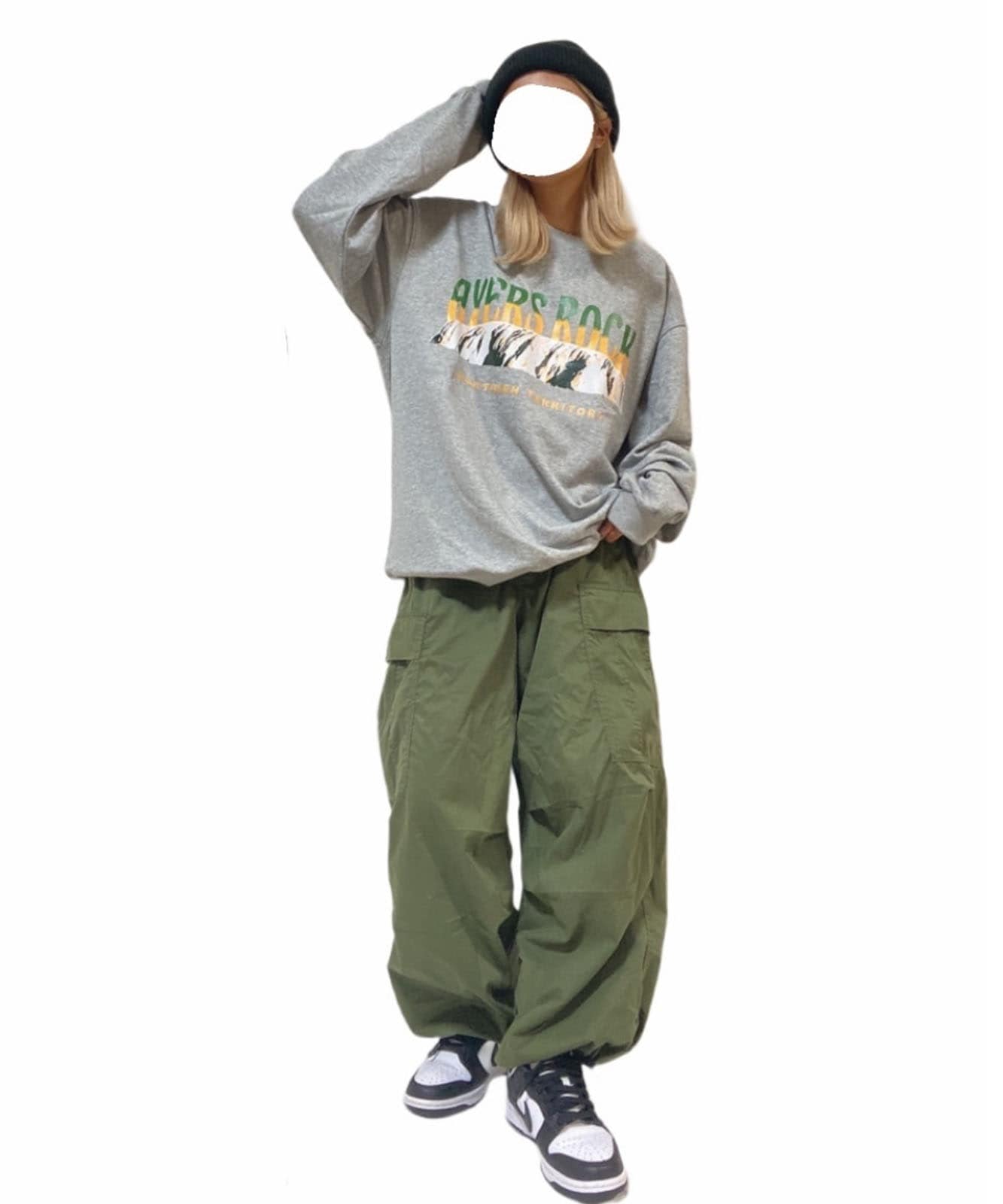 ルーズグラフィックプリント スウェット トレーナー メンズ レディース 秋服 冬服