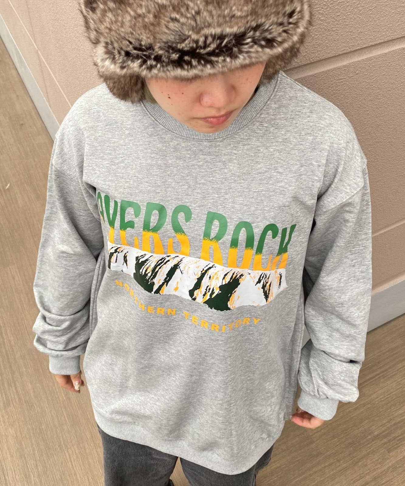 ルーズグラフィックプリント スウェット トレーナー メンズ レディース