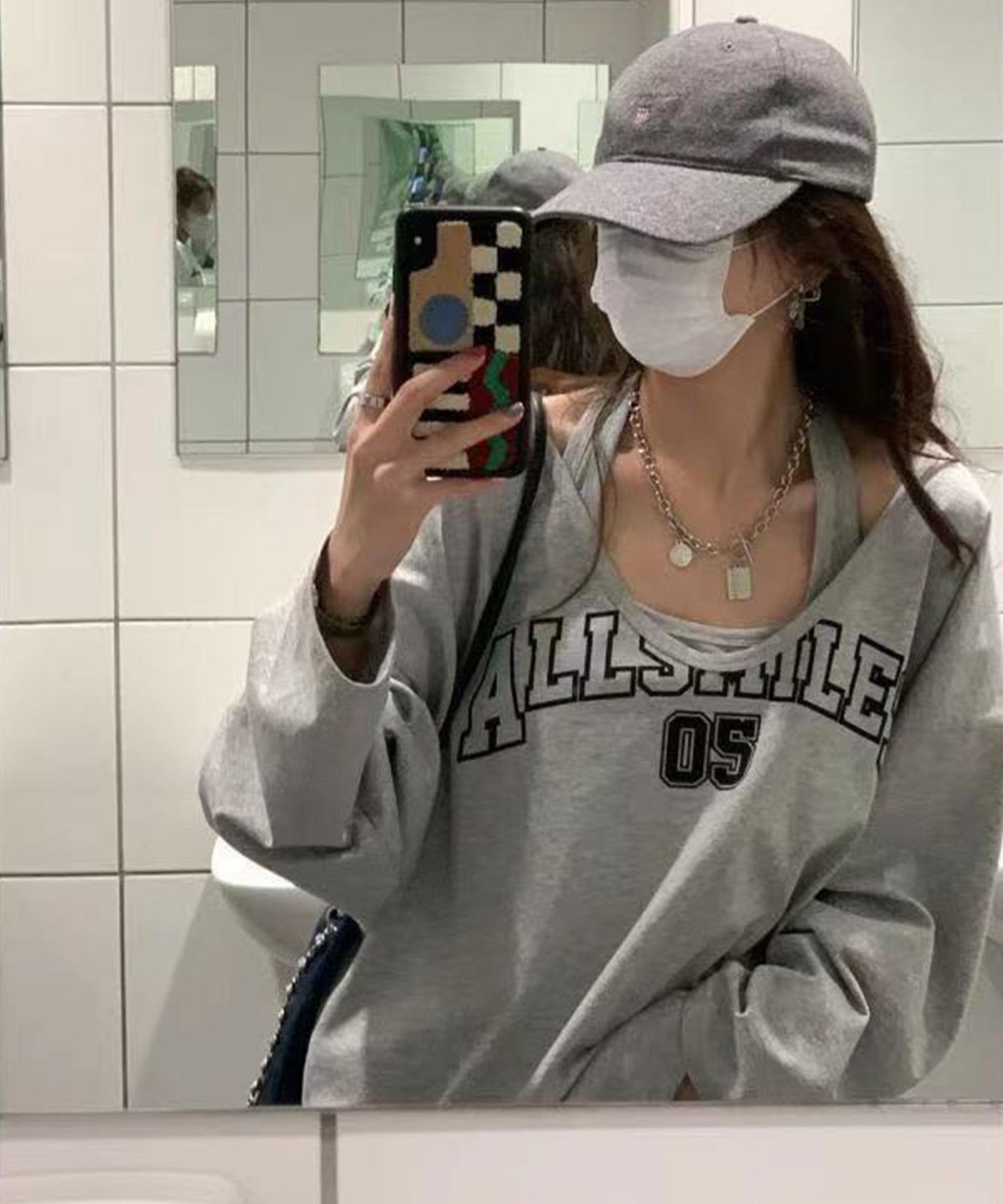 【DEVICE】 select ナンバリング ロゴ レイヤード 古着風 ルーズ ロンT タンクトップ セット レディース メンズ レディース ユニセックス おしゃれ 大容量 軽量 通学 通勤 韓国ストリート TA1181T