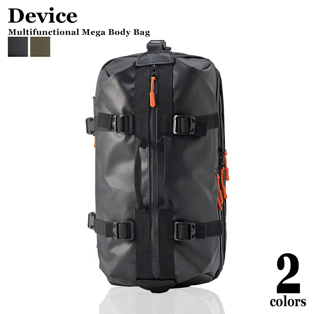 DEVICE 多機能フロントファスナーメガボディバッグ