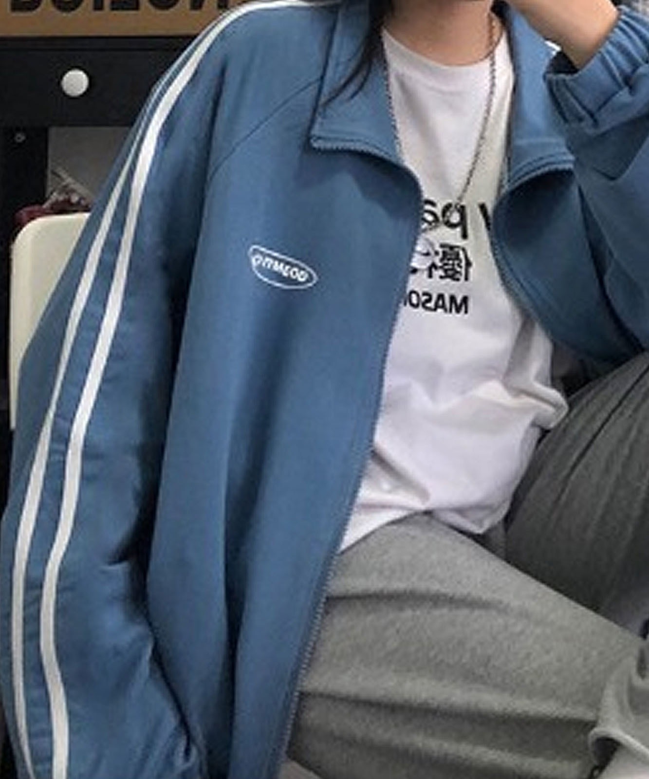 DEVICE select サイドライン トラックトップ ジャージ メンズ レディース