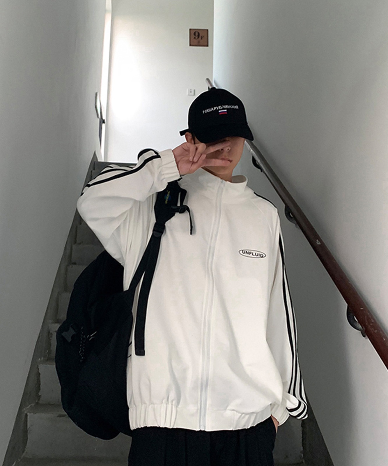 DEVICE select サイドライン トラックトップ ジャージ メンズ レディース