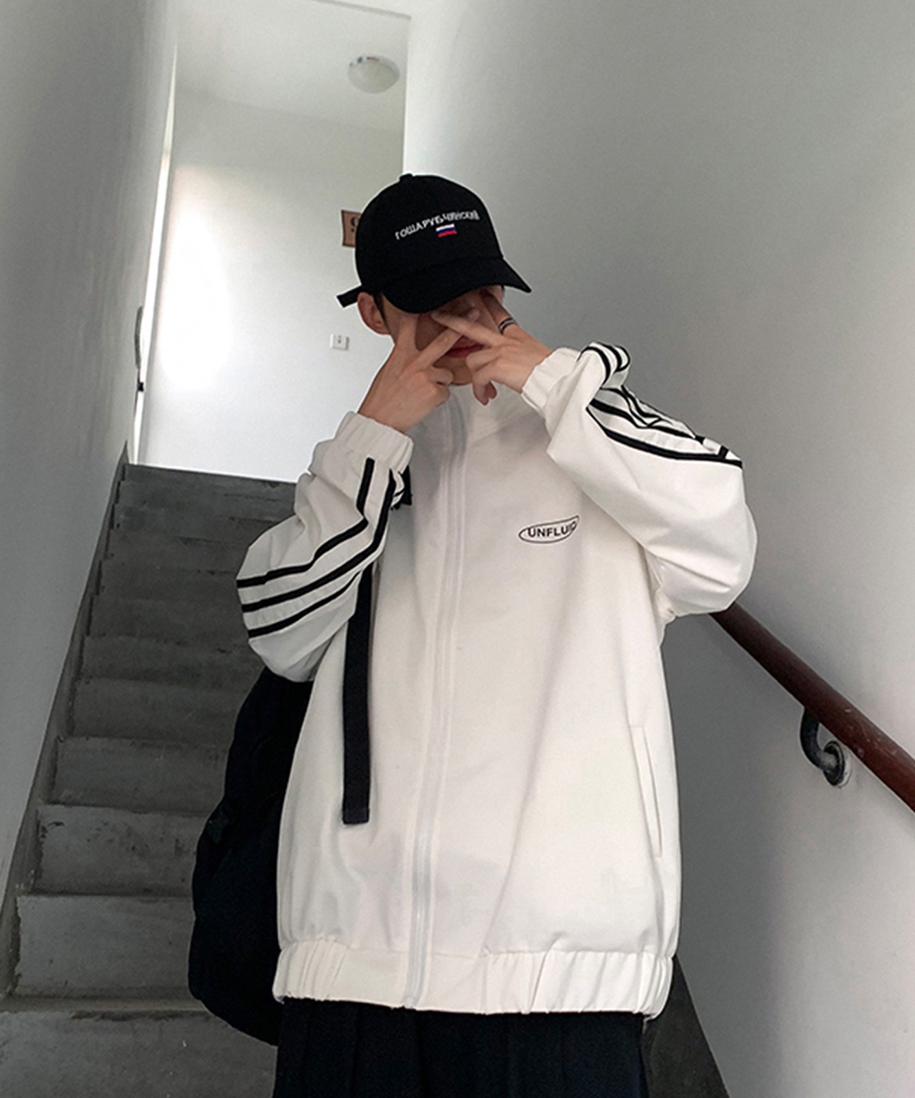 DEVICE select サイドライン トラックトップ ジャージ メンズ レディース