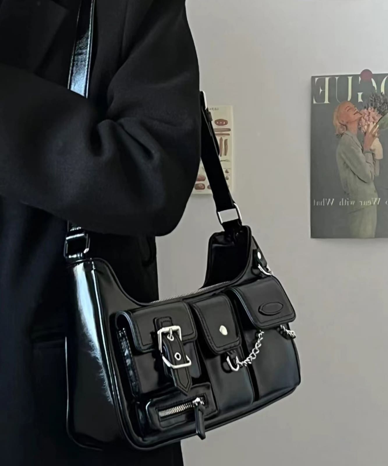 DEVICE select 】 マルチポケット チェーン ショルダーバッグ