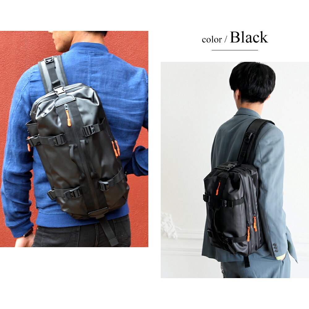 DEVICE 多機能フロントファスナーメガボディバッグ DBN80078ZZ