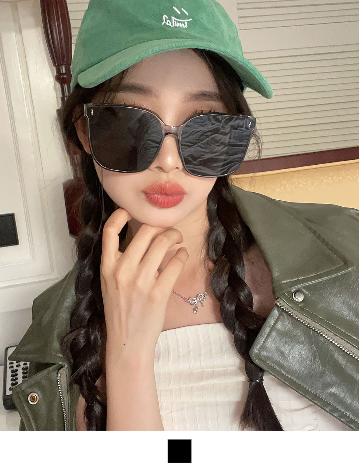 DEVICE select ウェリントン スクエア ビッグフレーム サングラス Y2K