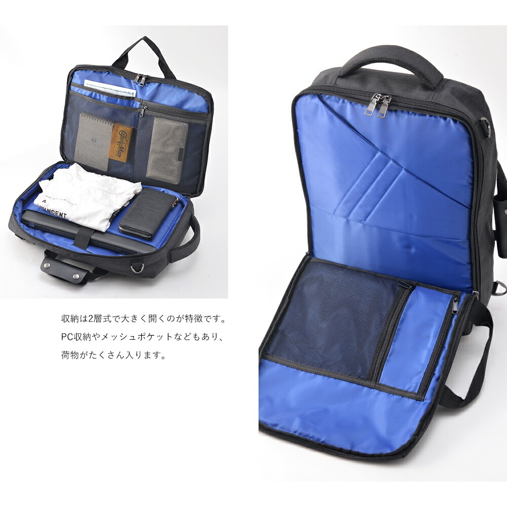 Rename ノーフェイス 3way ビジネストートバックパック