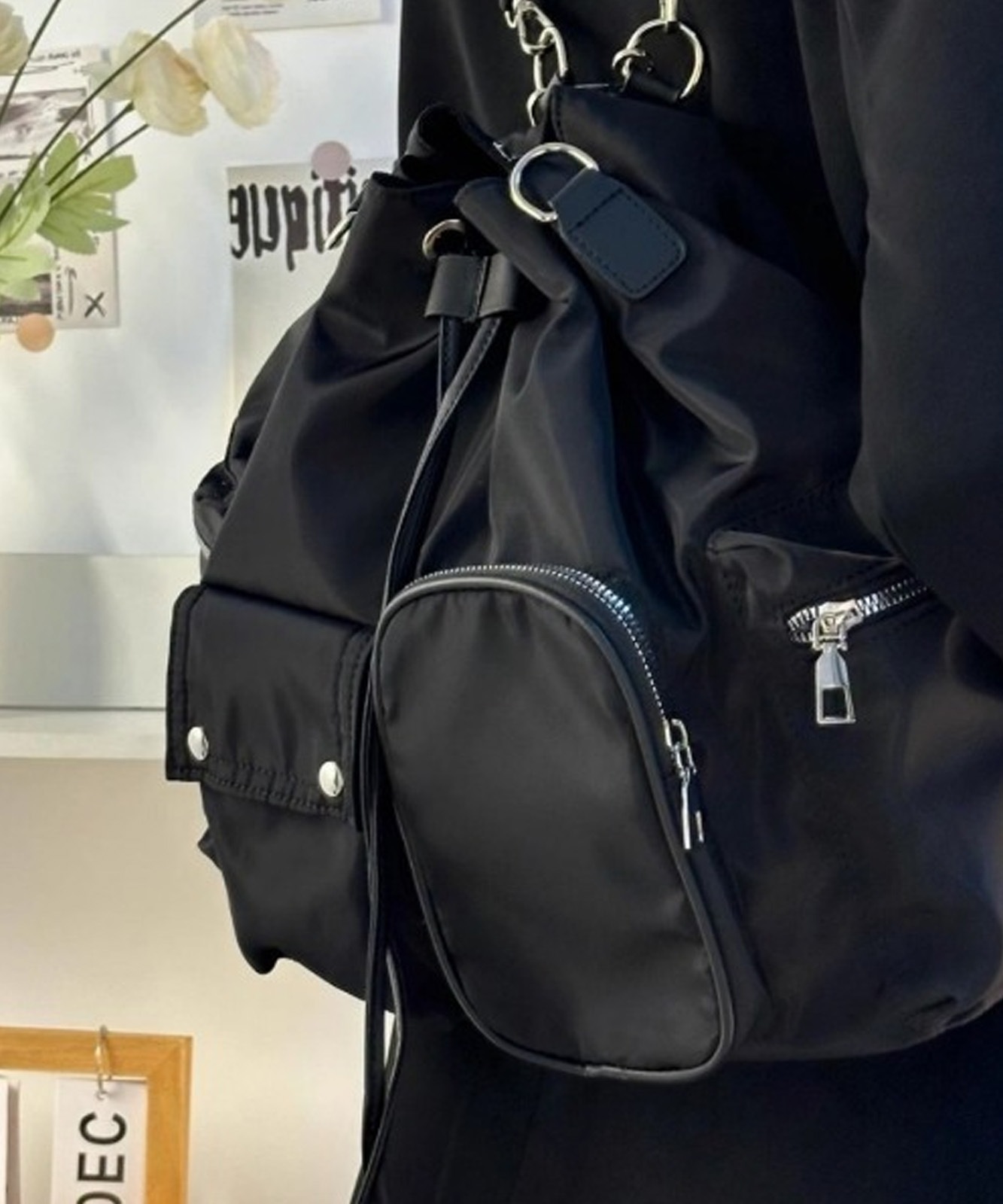 DEVICE select 3way 巾着 ショルダーバッグ リュック ハンドバッグ クロスバッグ メンズ レディース