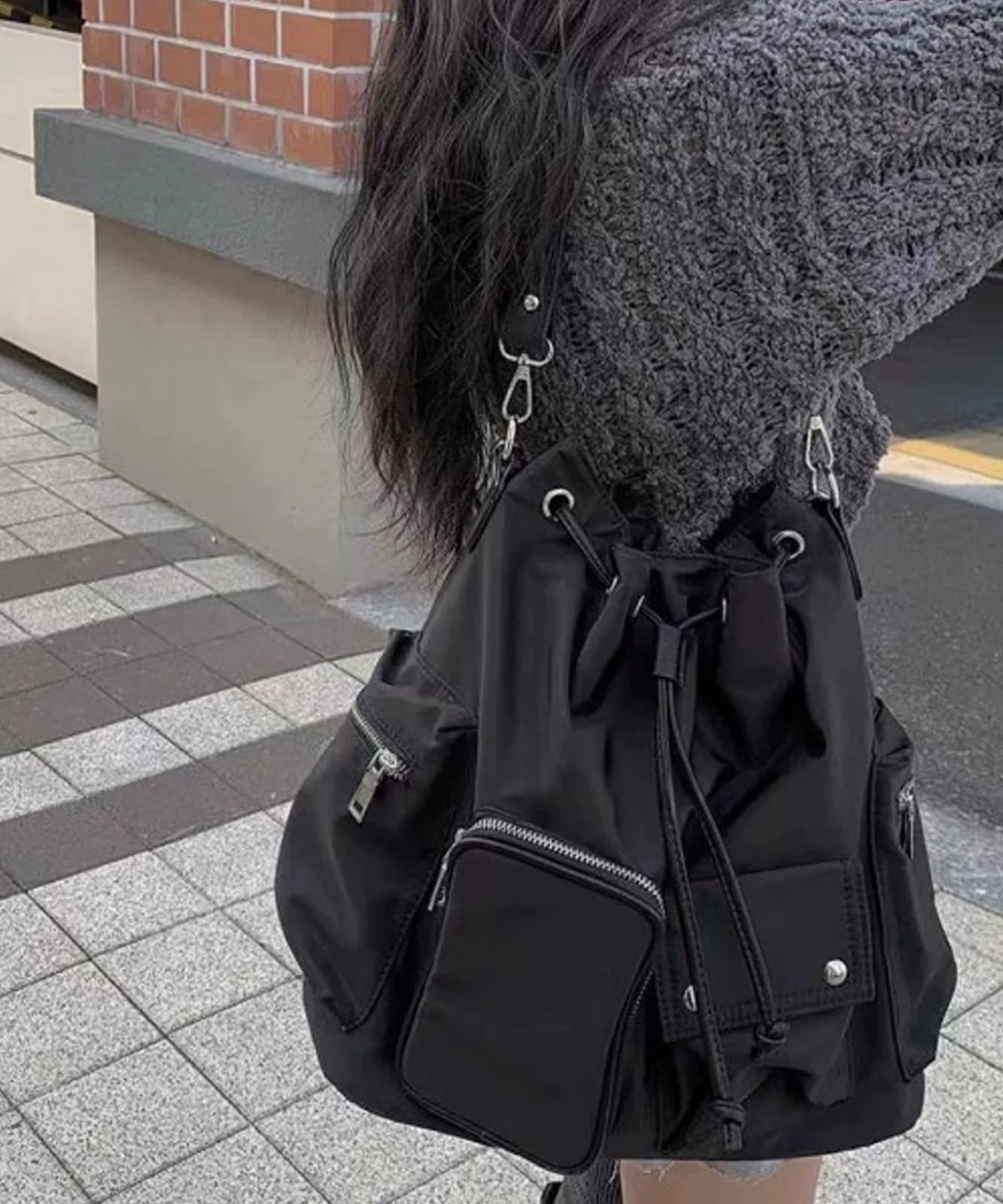 DEVICE select 3way 巾着 ショルダーバッグ リュック ハンドバッグ クロスバッグ メンズ レディース