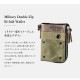 DEVICE ミリタリー ダブルジップ 二つ折り財布
