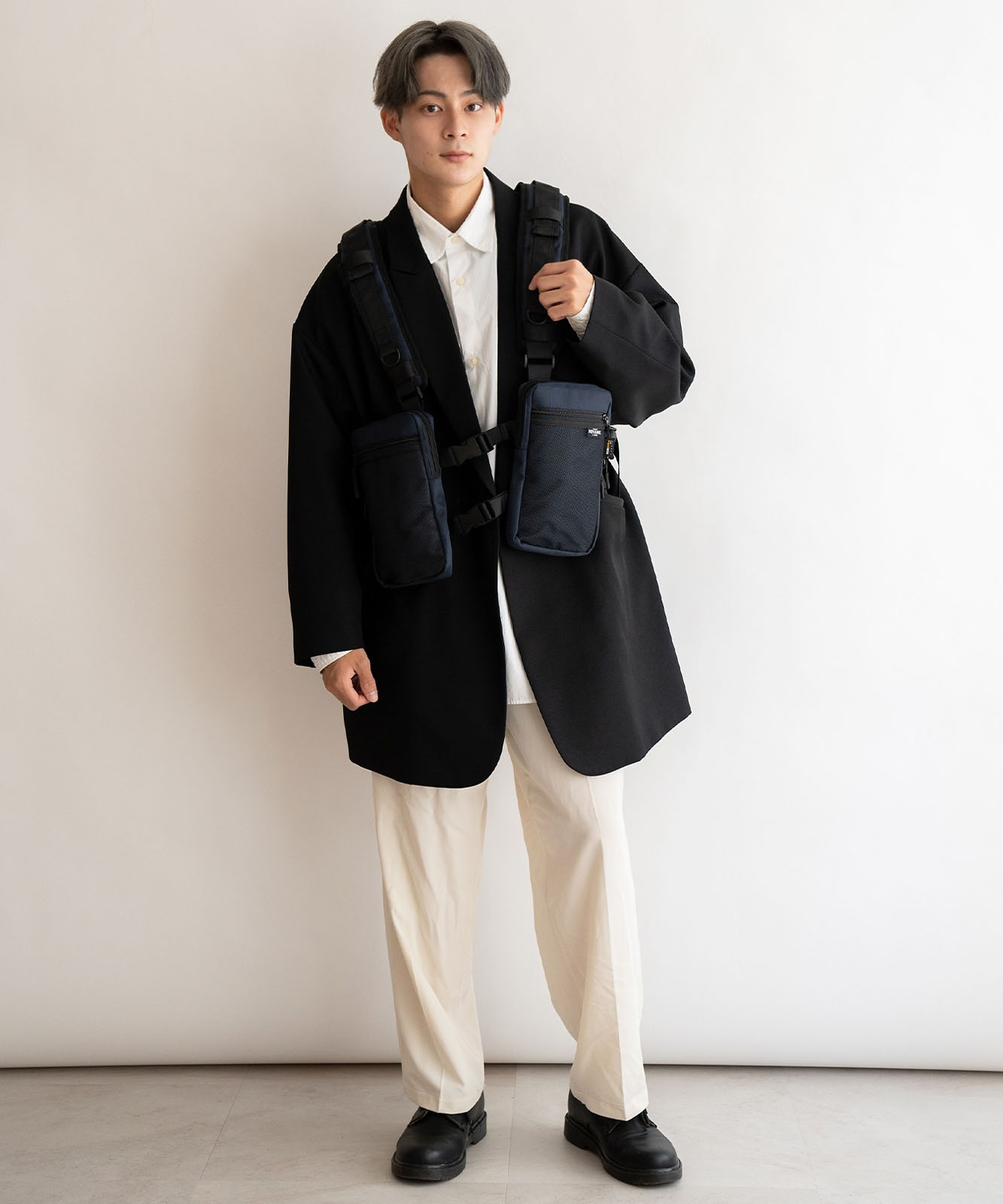 Rename コーデュラナイロン ベスト型ボディショルダーバッグ