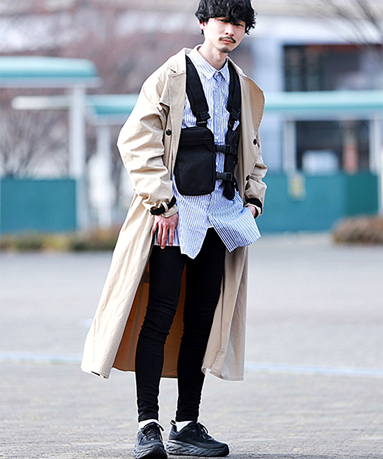 Rename コーデュラナイロン ベスト型ボディショルダーバッグ