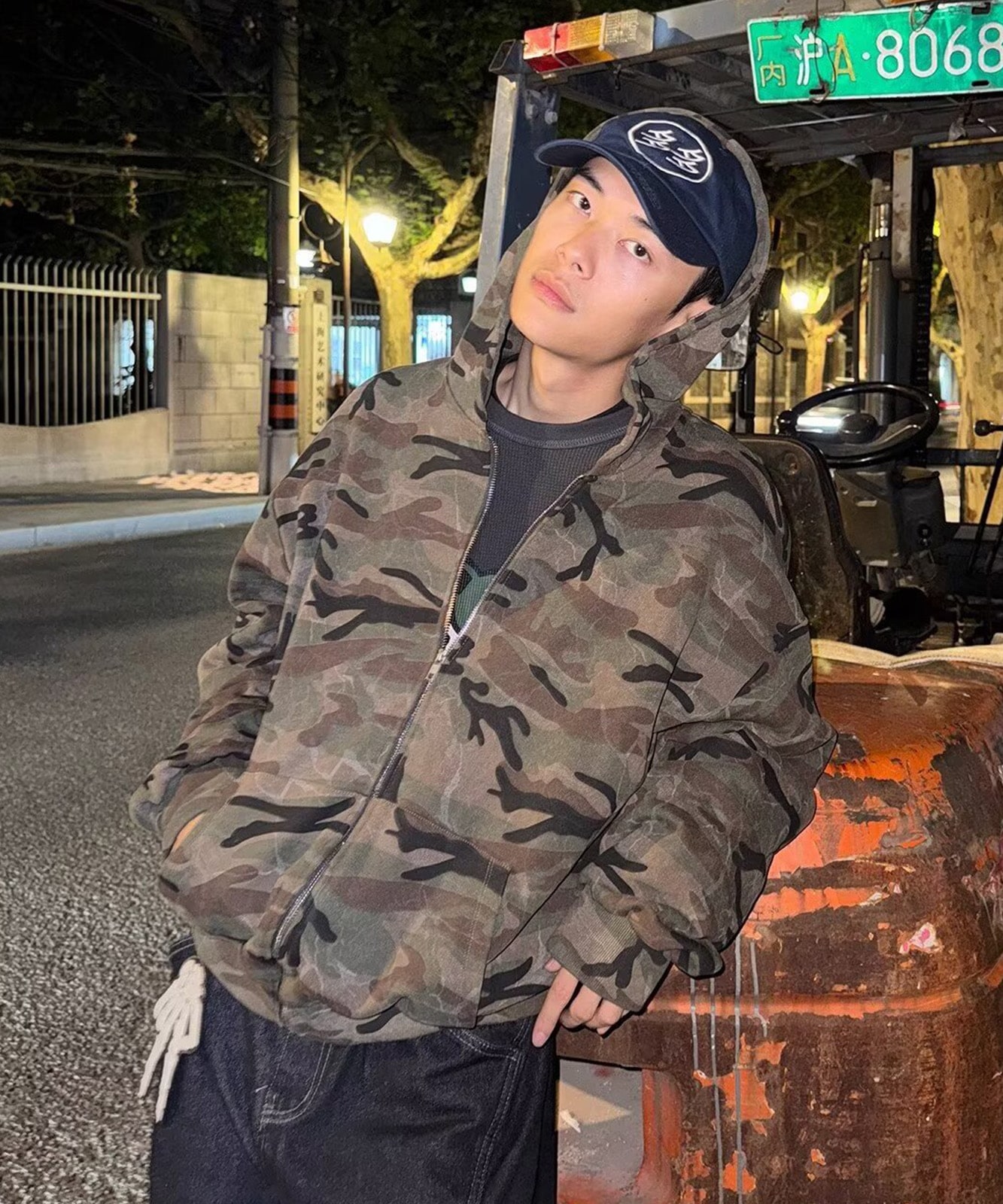 DEVICE select 】カモフラ 迷彩 ジップパーカー メンズ レディース