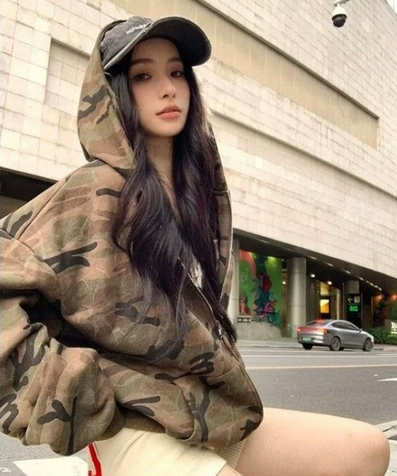 【 DEVICE select 】カモフラ 迷彩 ジップパーカー ストリート オーバーサイズ メンズ レディース ユニセックス TA1294