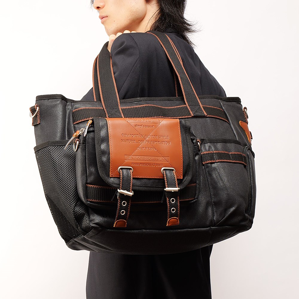 DEVICE WORK 2WAY トートショルダーバッグ シューズケース付き