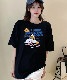 DEVICE select duckプリント 古着風 オーバーサイズ ビッグシルエット 半袖Tシャツ メンズ レディース ユニセックス