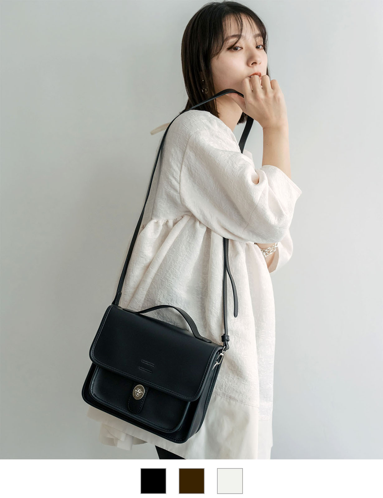 【 DEVICE × こーせコラボ 】 Rename フロントバックル 横型 ショルダーバッグ メンズ レディース ユニセックス 学生 おしゃれ ミニショルダー きれいめ カジュアル 高級感 RSG22036