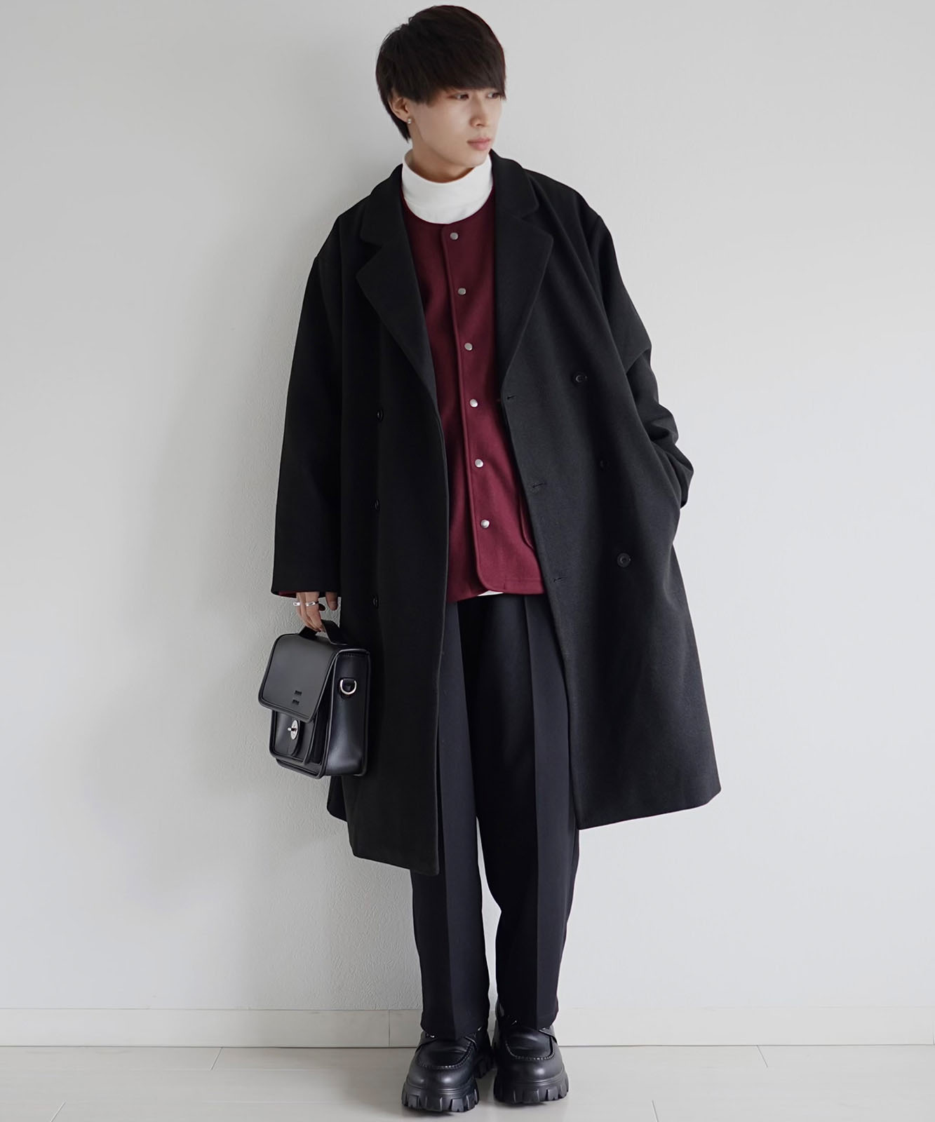 【 DEVICE × こーせコラボ 】 Rename フロントバックル 横型 ショルダーバッグ メンズ レディース ユニセックス 学生 おしゃれ ミニショルダー きれいめ カジュアル 高級感 RSG22036