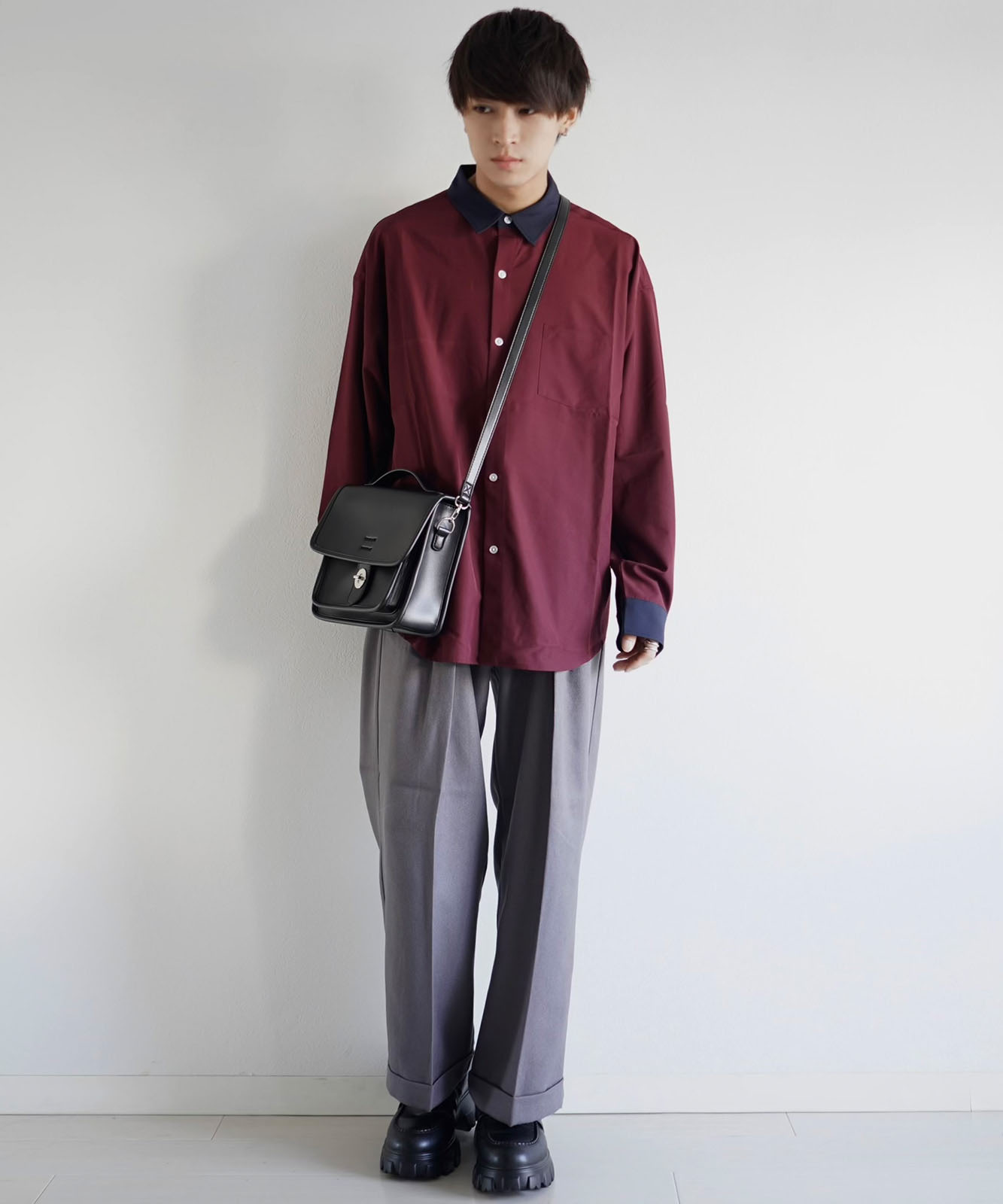 【 DEVICE × こーせコラボ 】 Rename フロントバックル 横型 ショルダーバッグ メンズ レディース ユニセックス 学生 おしゃれ ミニショルダー きれいめ カジュアル 高級感 RSG22036