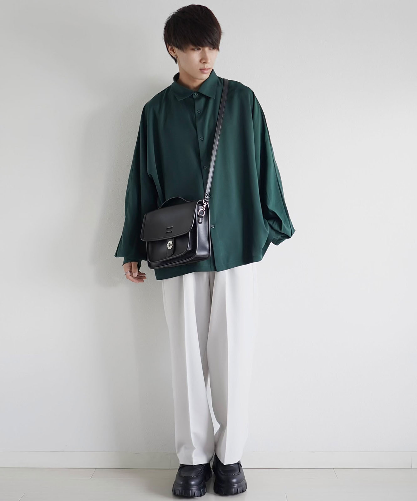 【 DEVICE × こーせコラボ 】 Rename フロントバックル 横型 ショルダーバッグ メンズ レディース ユニセックス 学生 おしゃれ ミニショルダー きれいめ カジュアル 高級感 RSG22036