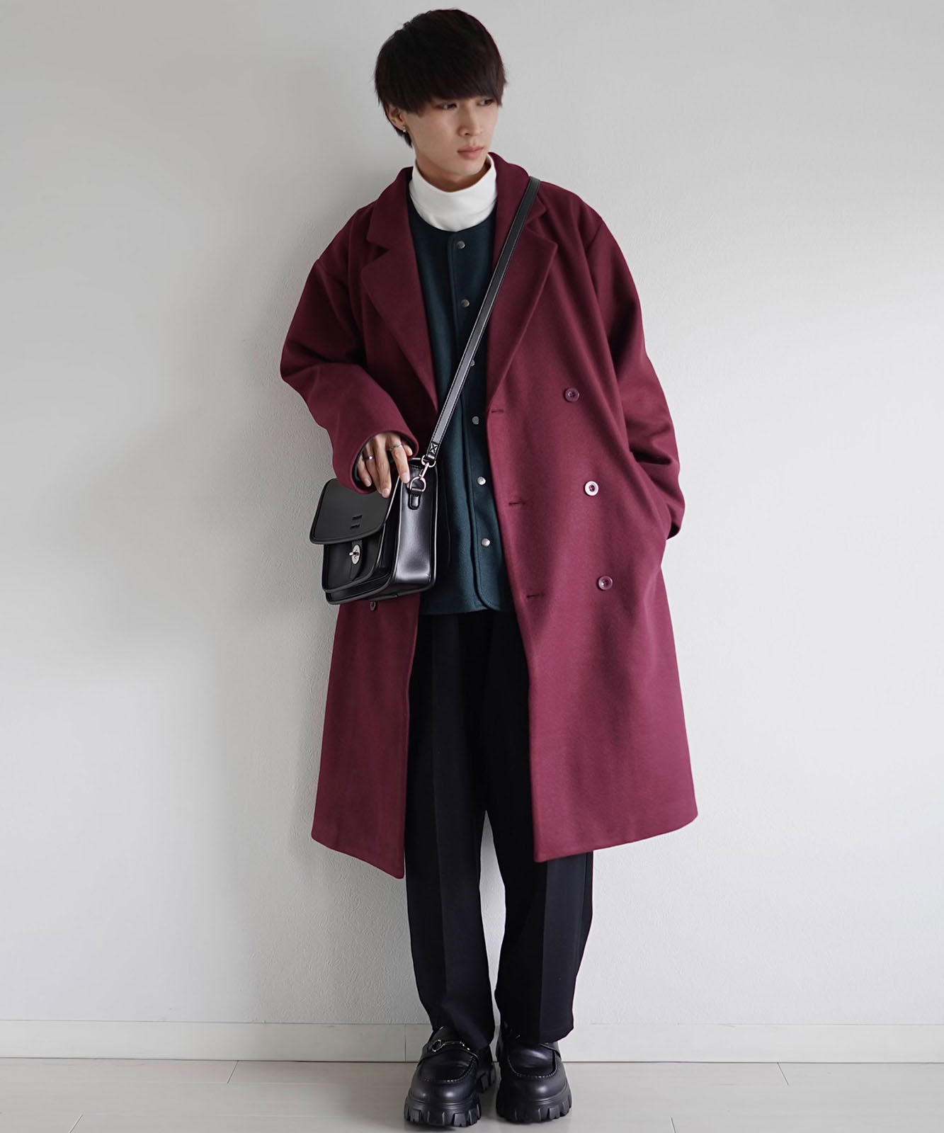 【 DEVICE × こーせコラボ 】 Rename フロントバックル 横型 ショルダーバッグ メンズ レディース ユニセックス 学生 おしゃれ ミニショルダー きれいめ カジュアル 高級感 RSG22036