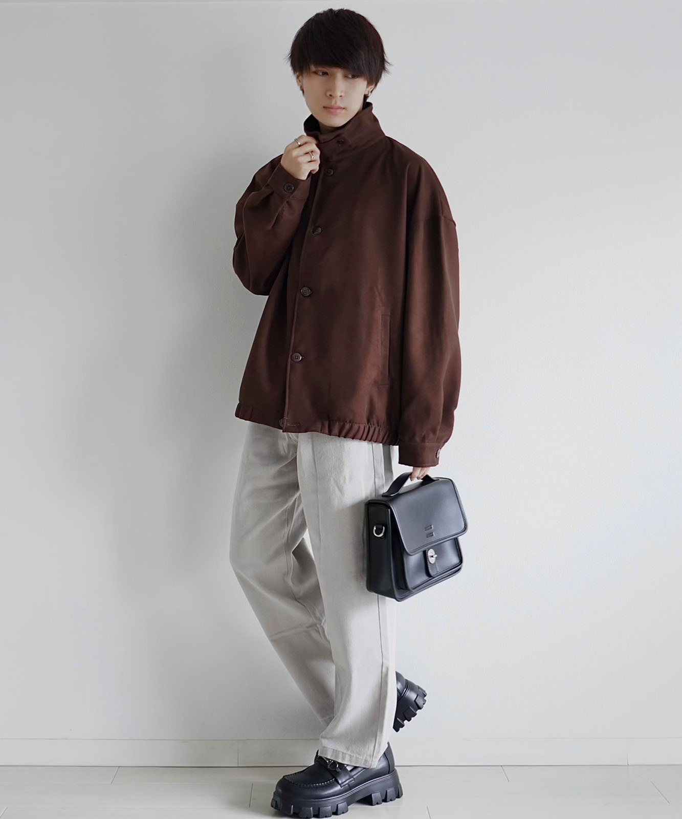 【 DEVICE × こーせコラボ 】 Rename フロントバックル 横型 ショルダーバッグ メンズ レディース ユニセックス 学生 おしゃれ ミニショルダー きれいめ カジュアル 高級感 RSG22036