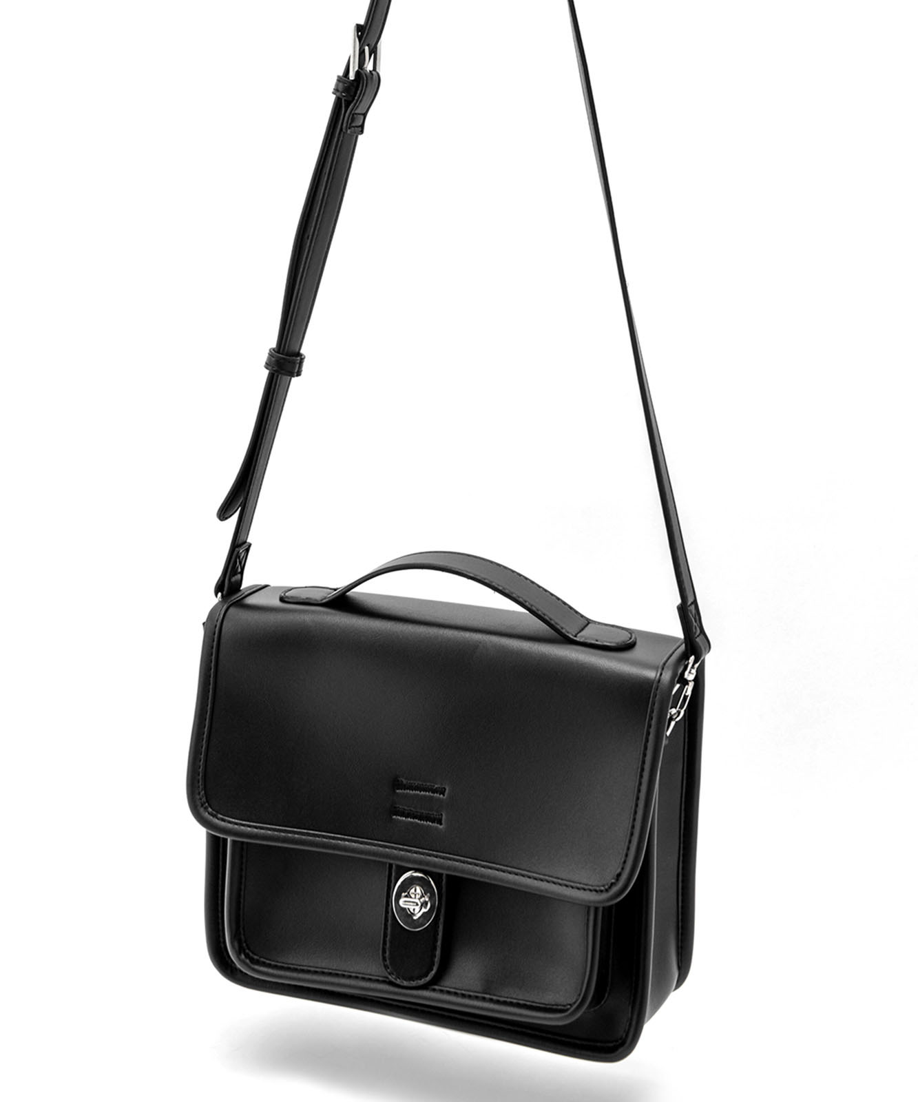 【 DEVICE × こーせコラボ 】 Rename フロントバックル 横型 ショルダーバッグ メンズ レディース ユニセックス 学生 おしゃれ ミニショルダー きれいめ カジュアル 高級感 RSG22036