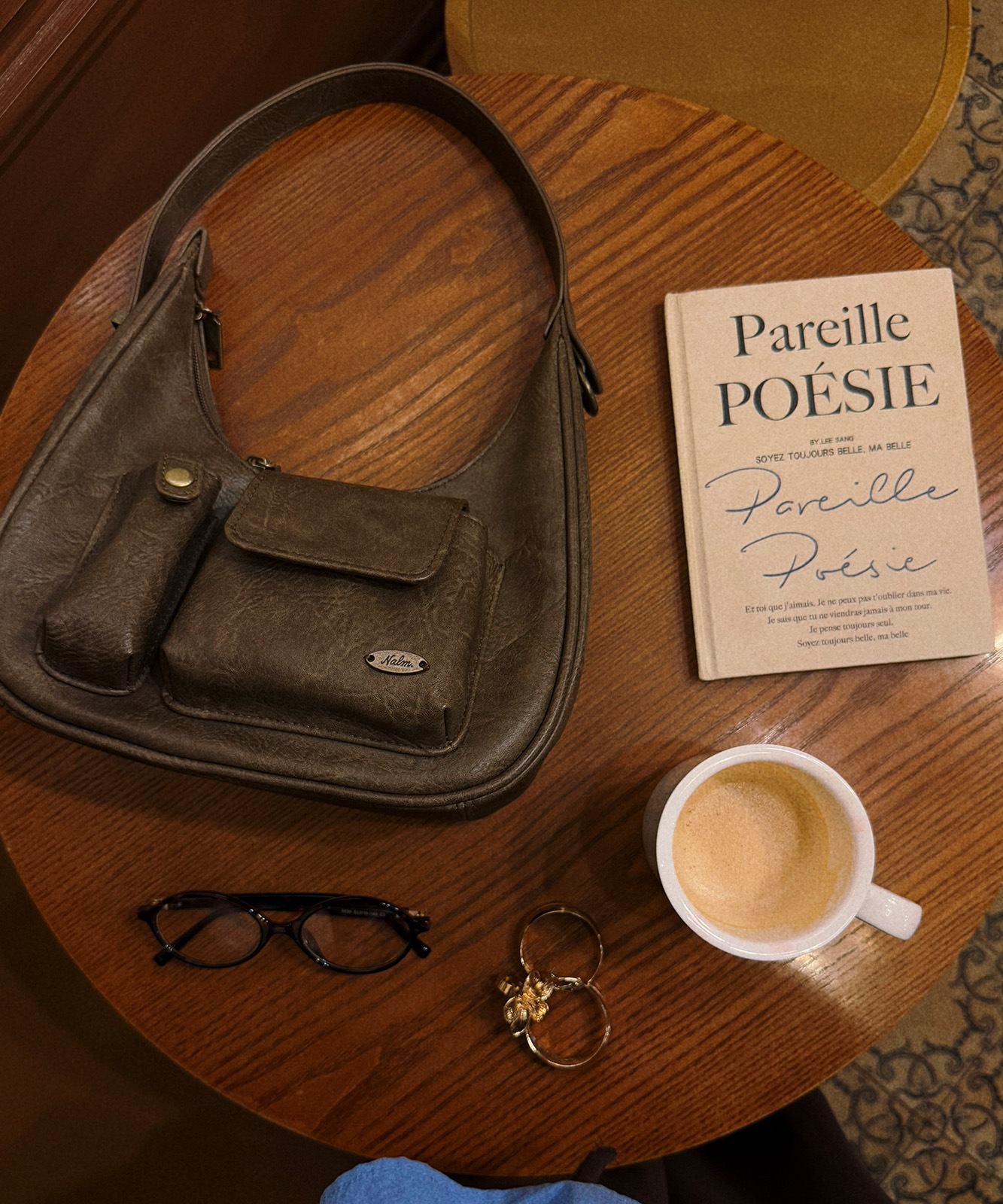 【 DEVICE × Nalm.コラボ 】 Rename アジャスター ワンハンドル ヴィンテージ ハンドバッグ(ミラー付き) メンズ レディース