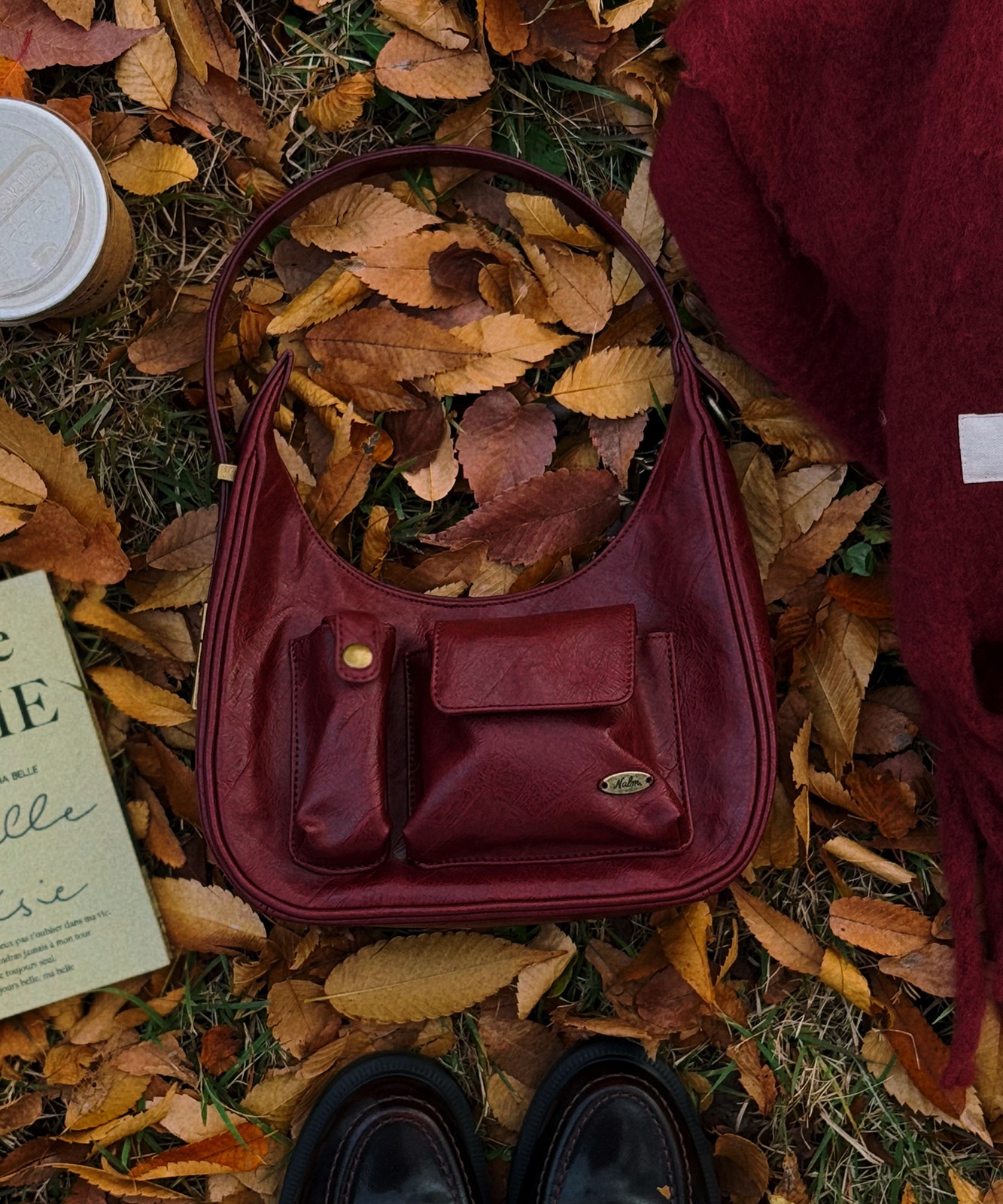 【 DEVICE × Nalm.コラボ 】 Rename アジャスター ワンハンドル ヴィンテージ ハンドバッグ(ミラー付き) メンズ レディース