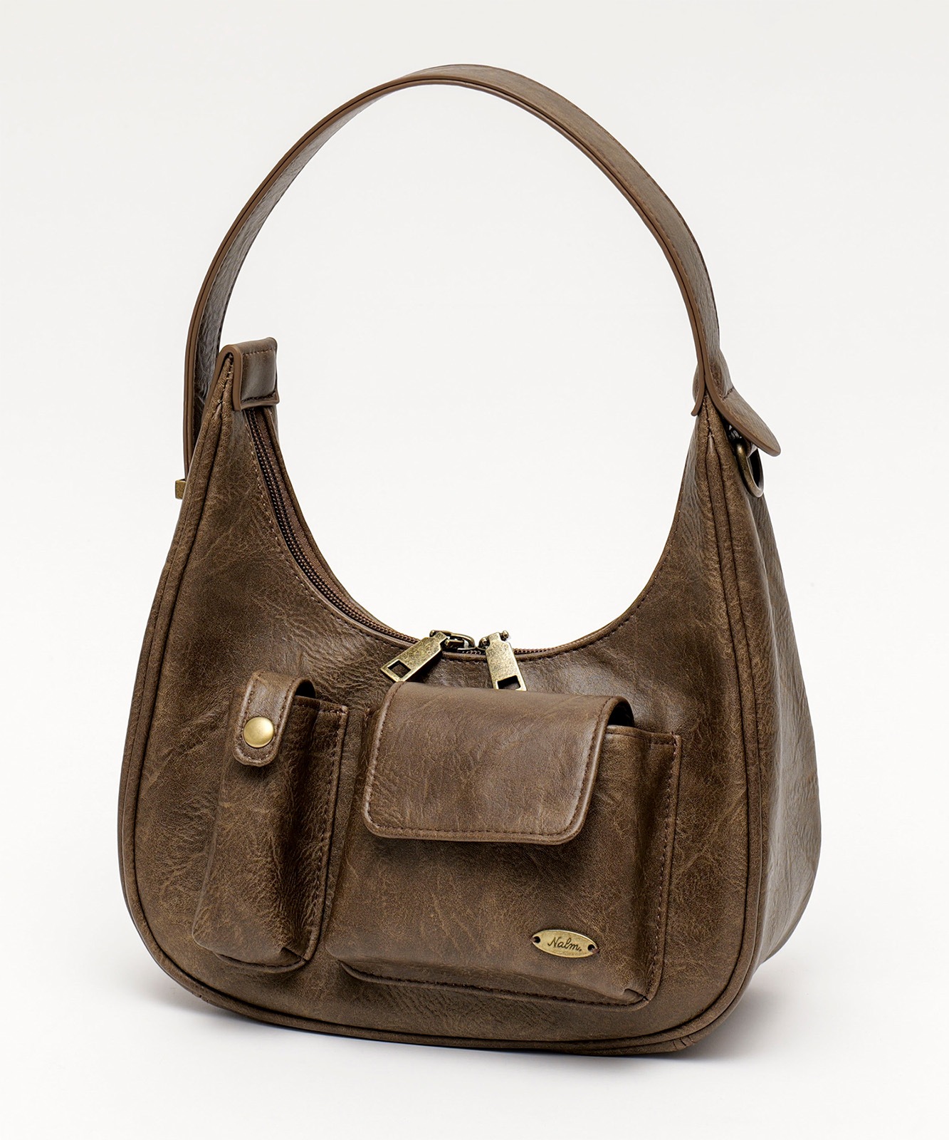 【 DEVICE × Nalm.コラボ 】 Rename アジャスター ワンハンドル ヴィンテージ ハンドバッグ(ミラー付き) メンズ レディース