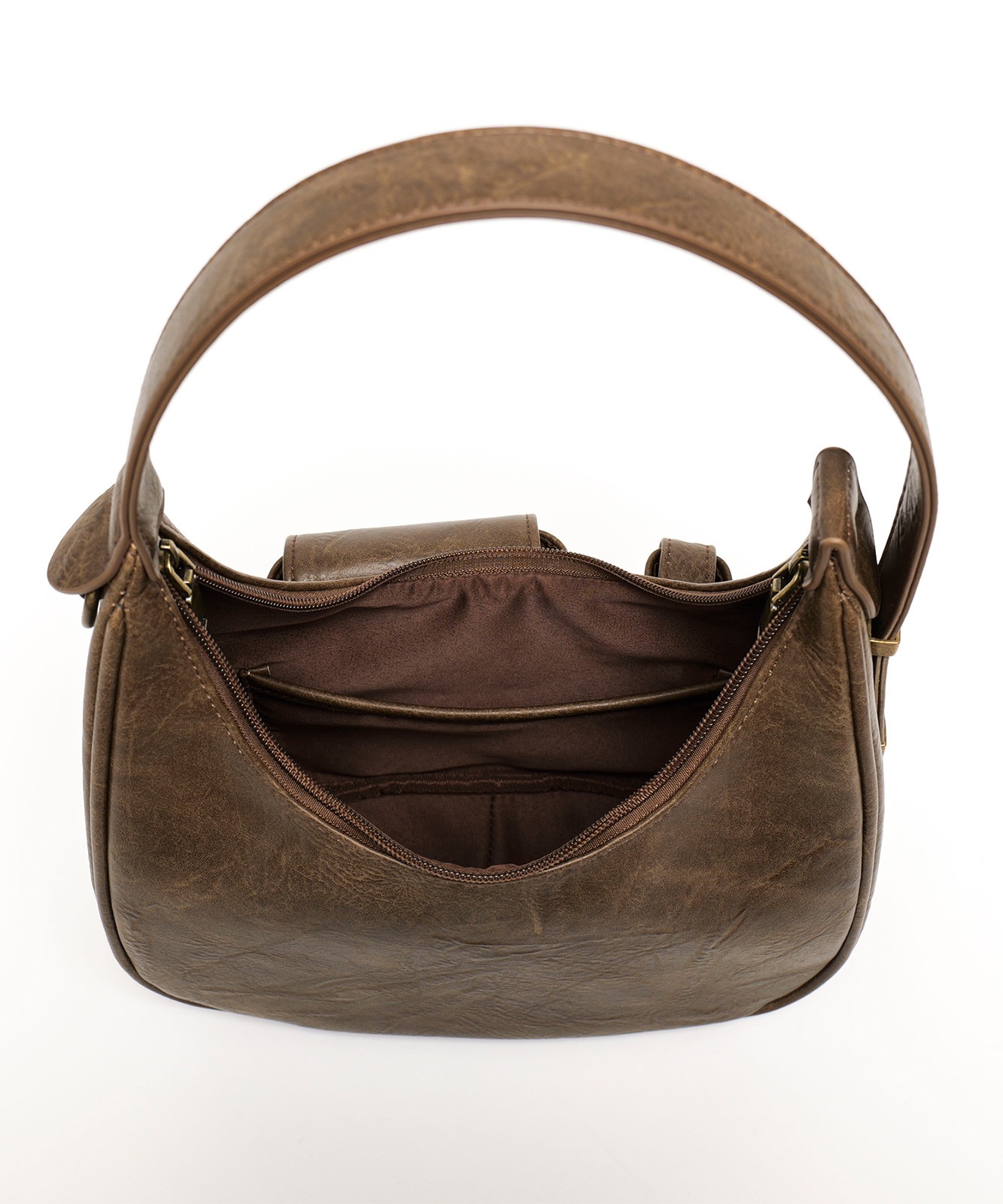 【 DEVICE × Nalm.コラボ 】 Rename アジャスター ワンハンドル ヴィンテージ ハンドバッグ(ミラー付き) メンズ レディース