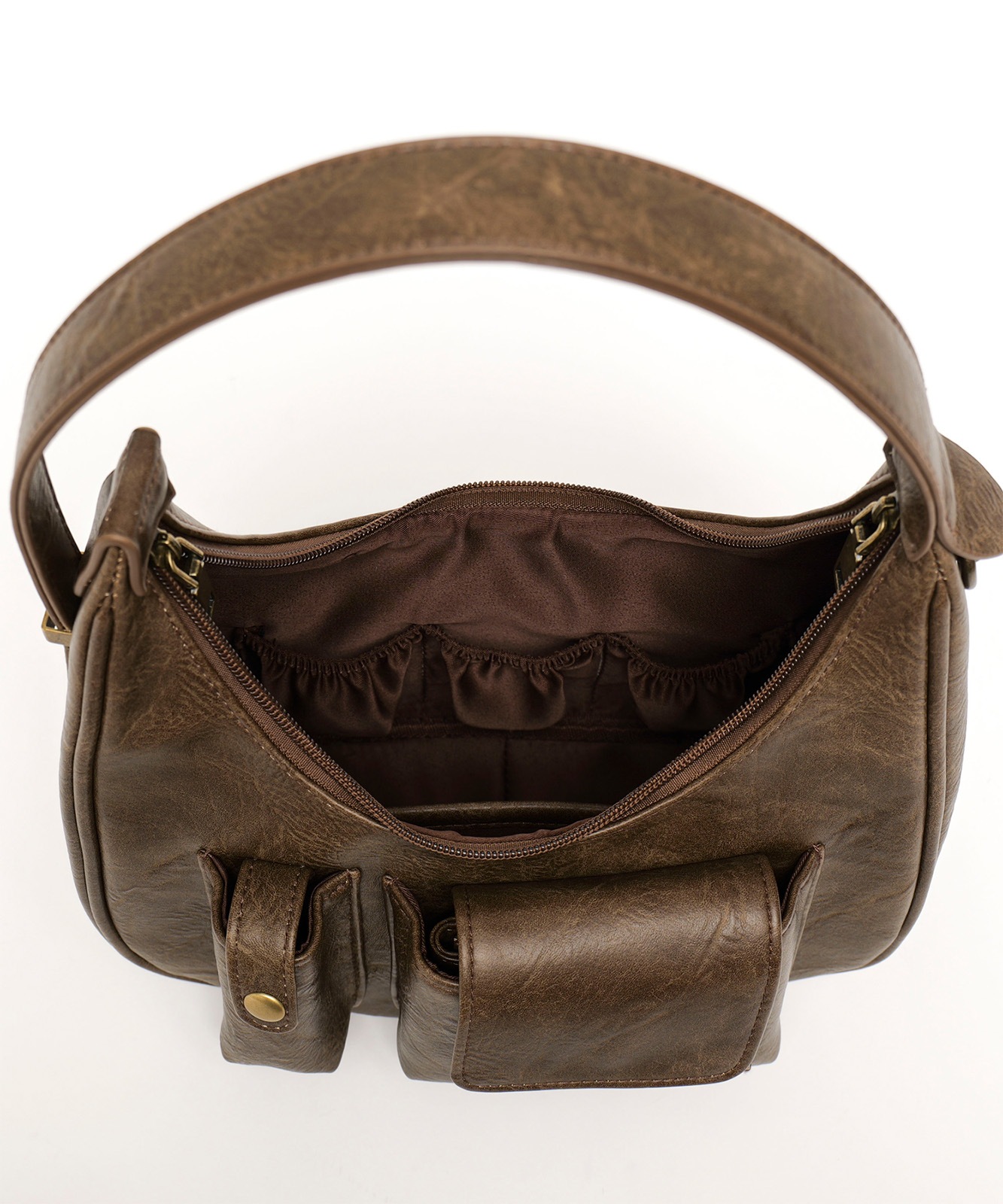 【 DEVICE × Nalm.コラボ 】 Rename アジャスター ワンハンドル ヴィンテージ ハンドバッグ(ミラー付き) メンズ レディース