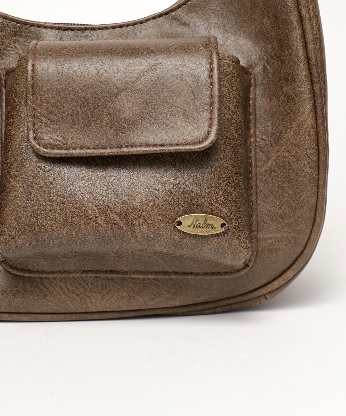 【 DEVICE × Nalm.コラボ 】 Rename アジャスター ワンハンドル ヴィンテージ ハンドバッグ(ミラー付き) メンズ レディース