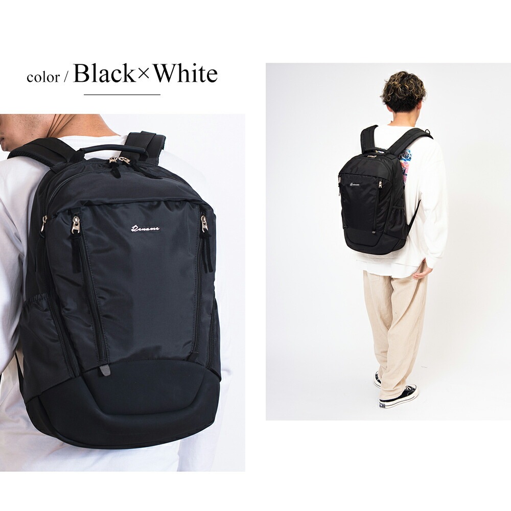 Rename ナイロン ダブルジップバックパック