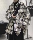 DEVICE select ビッグシルエット チェック柄CPOシャツジャケット ルーズジャケット CPOジャケット メンズ レディース ユニセックス