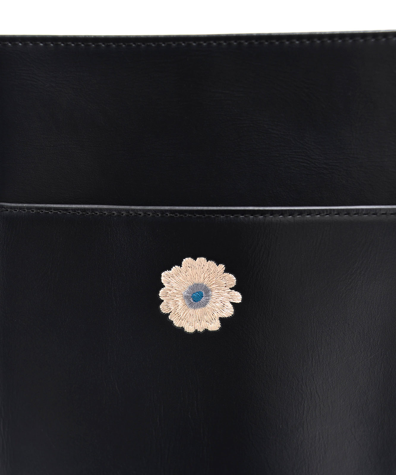 Rename フラワー  ロゴ刺繍 ショルダーバッグ