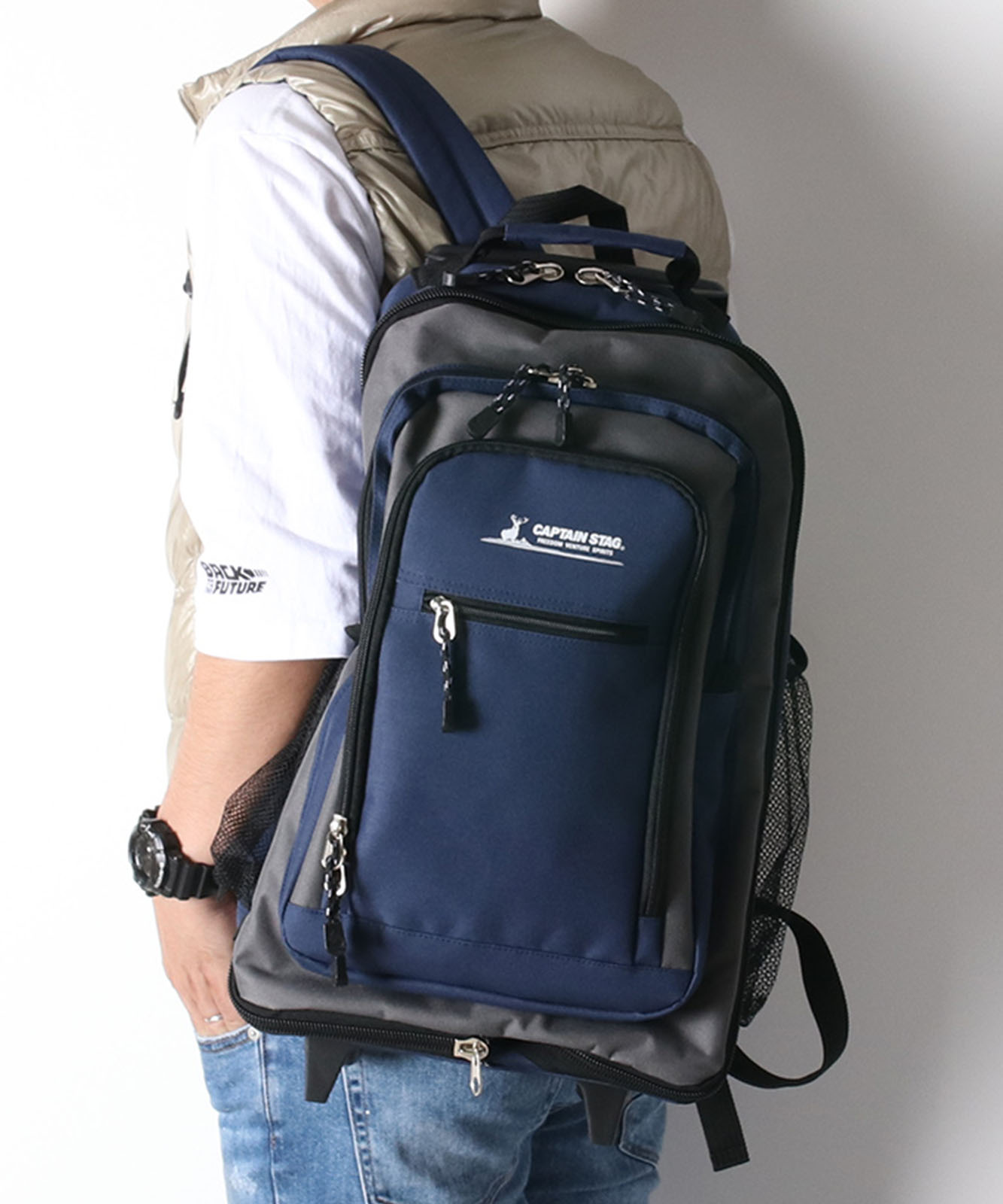CAPTAIN STAG P600D 2WAY キャリーリュック
