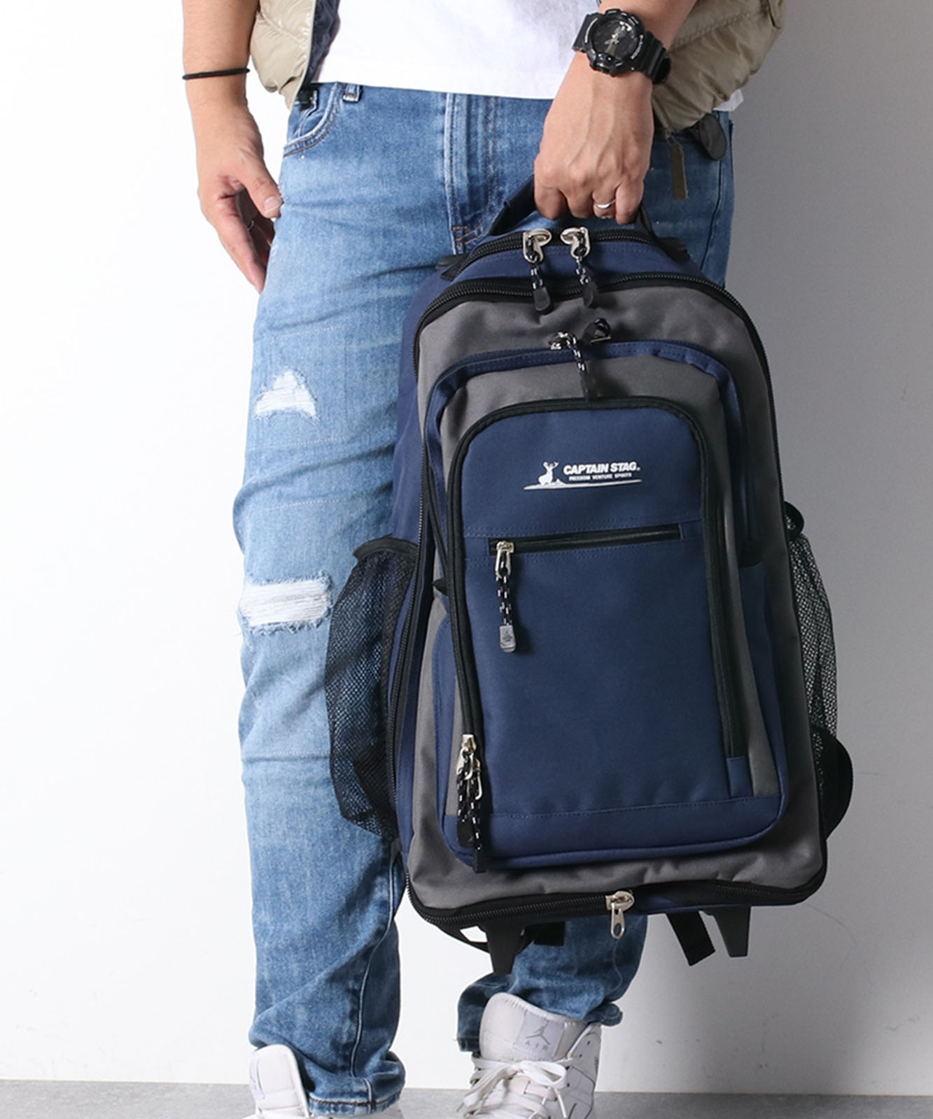 CAPTAIN STAG P600D 2WAY キャリーリュック