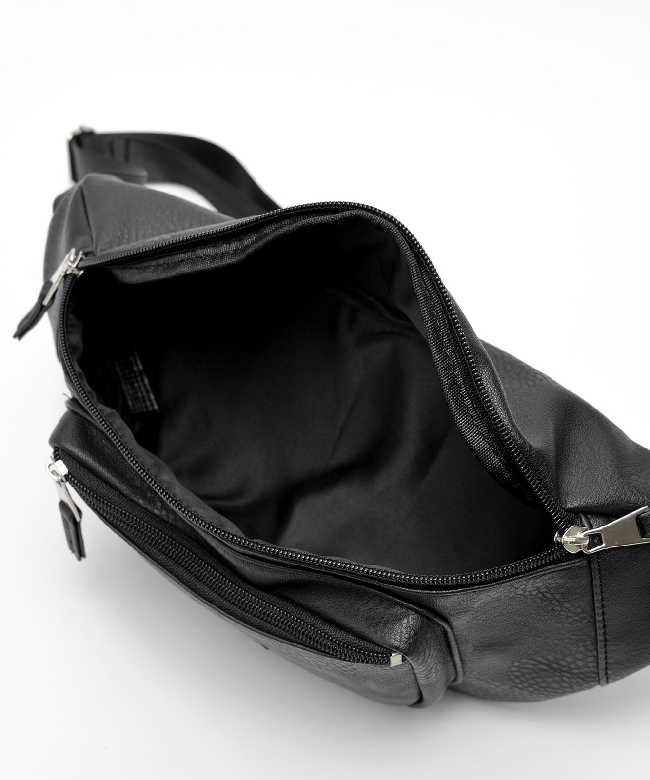 Rename フェイクレザー 刺繍デザイン ウエストバッグ ボディバッグ